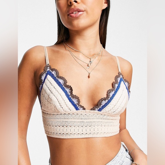 Free People Another Weekend Longline Bralette in Soft Pink - Picture 6 of 13